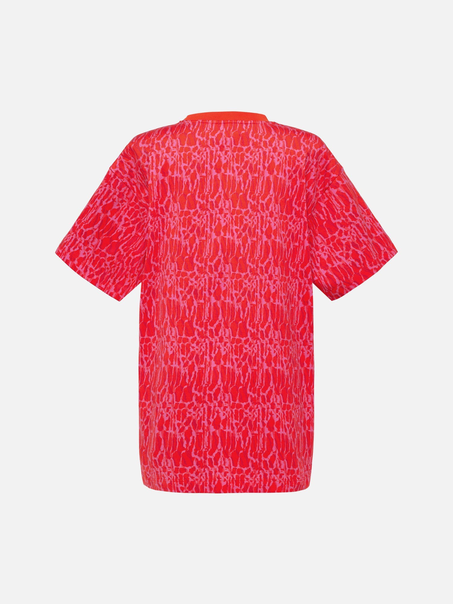 Loose Fit Pure Cotton Short-sleeve T-shirt | Red
