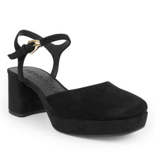 Soir Dress Platform | Black Kid Suede