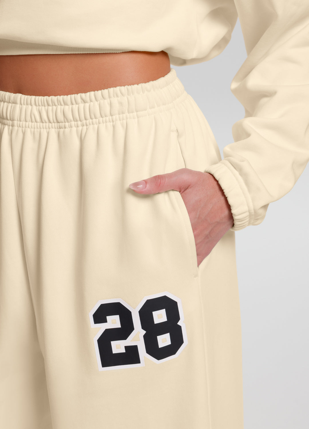 Better League Wide-Leg Sweatpants | Creamy White