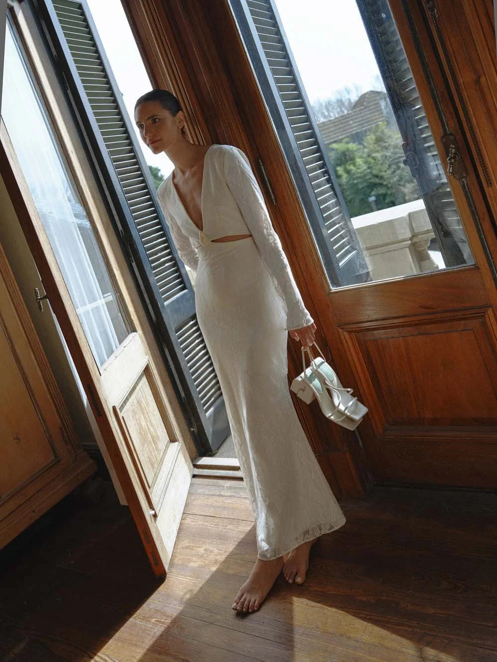 Manola Maxi Dress | Silver