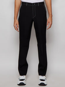 Men | BURBERRY | Grain De Poudre Wool Tailored Trousers | Black