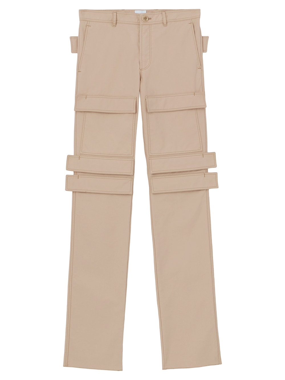 Men | BURBERRY | Panel Cargo Trousers Soft Fawn