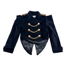 Girl | Charlie Velour Girls' Jacket | Black