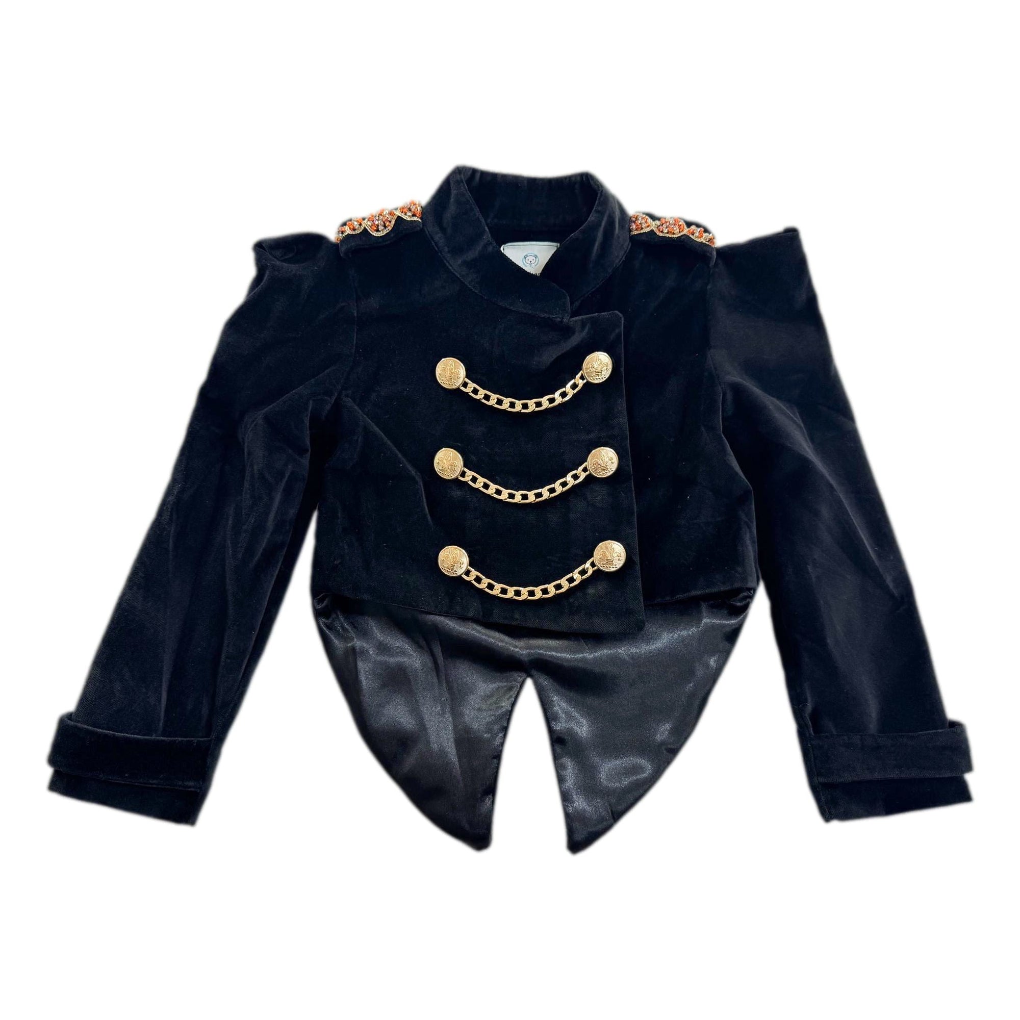 Girl | Charlie Velour Girls' Jacket | Black