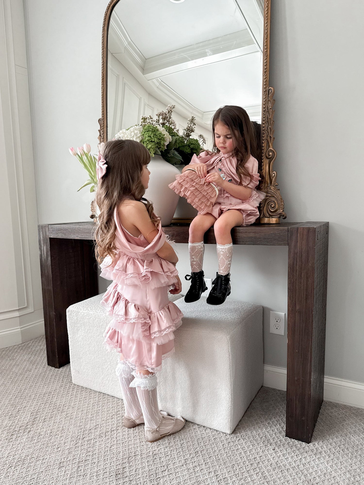 Girl | Satin Ballerina Dress | Pink
