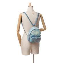 Chanel | Pre-Owned Mini Sequins and Lambskin Waterfall Backpack - II | Blue/Light Blue