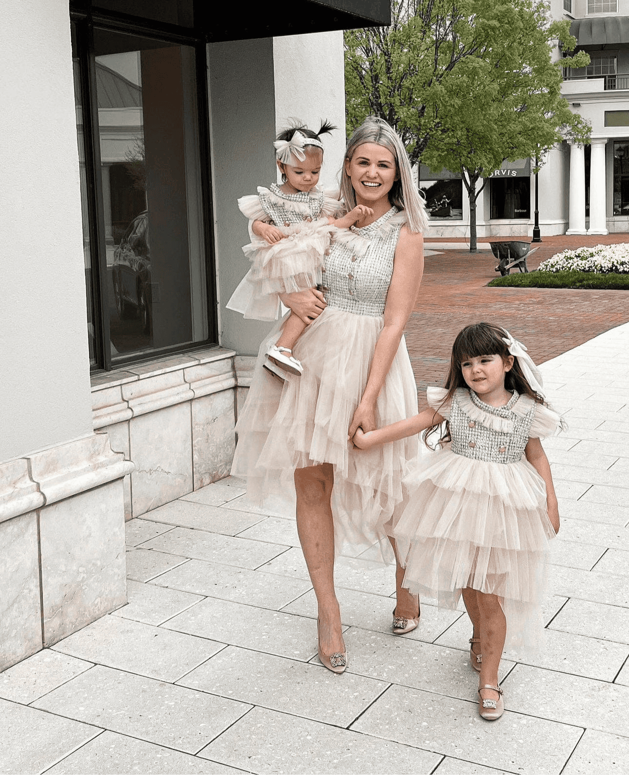 Women | Fira Tweed Mom Dress | Beige