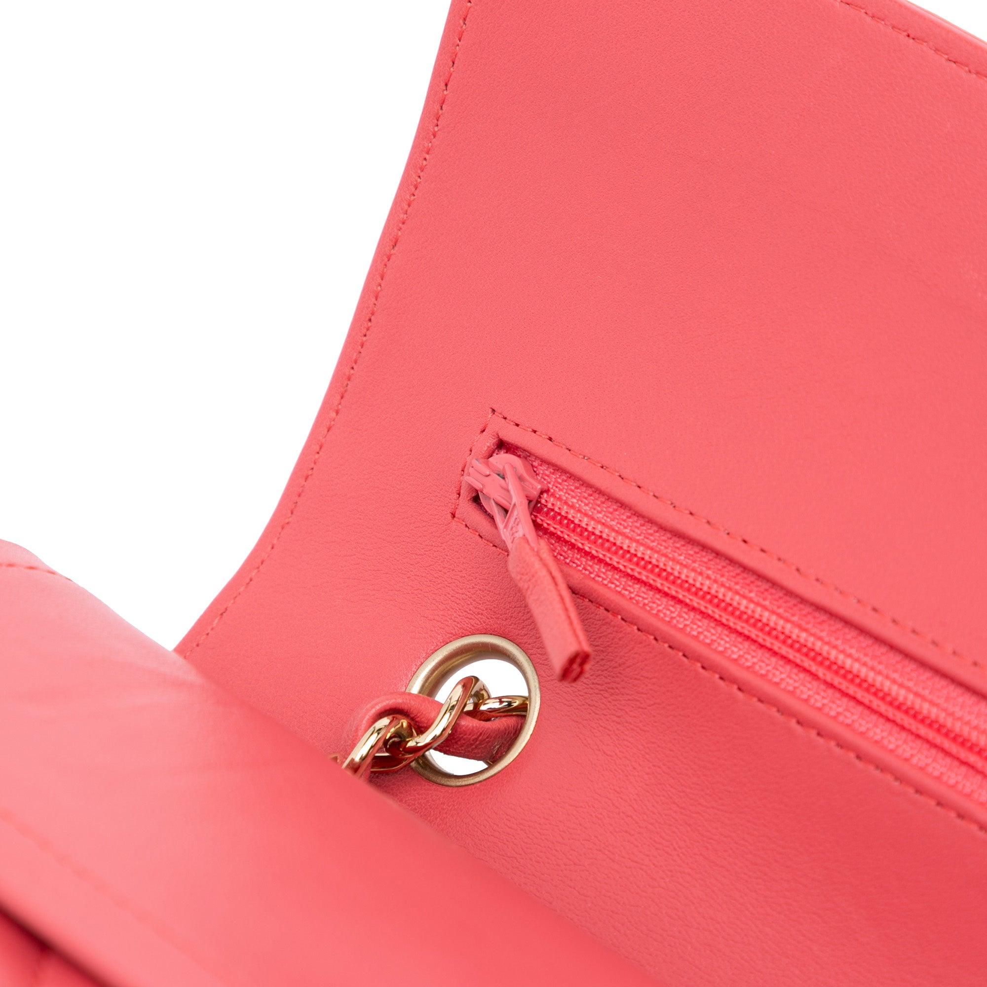 Chanel | Pre-Owned Medium Classic Chevron Lambskin Double Flap - I | Pink/Blush