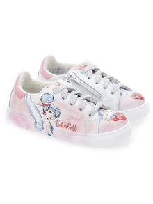 Girls | Tinkerbell Print Sneakers | Cream/FairyTale