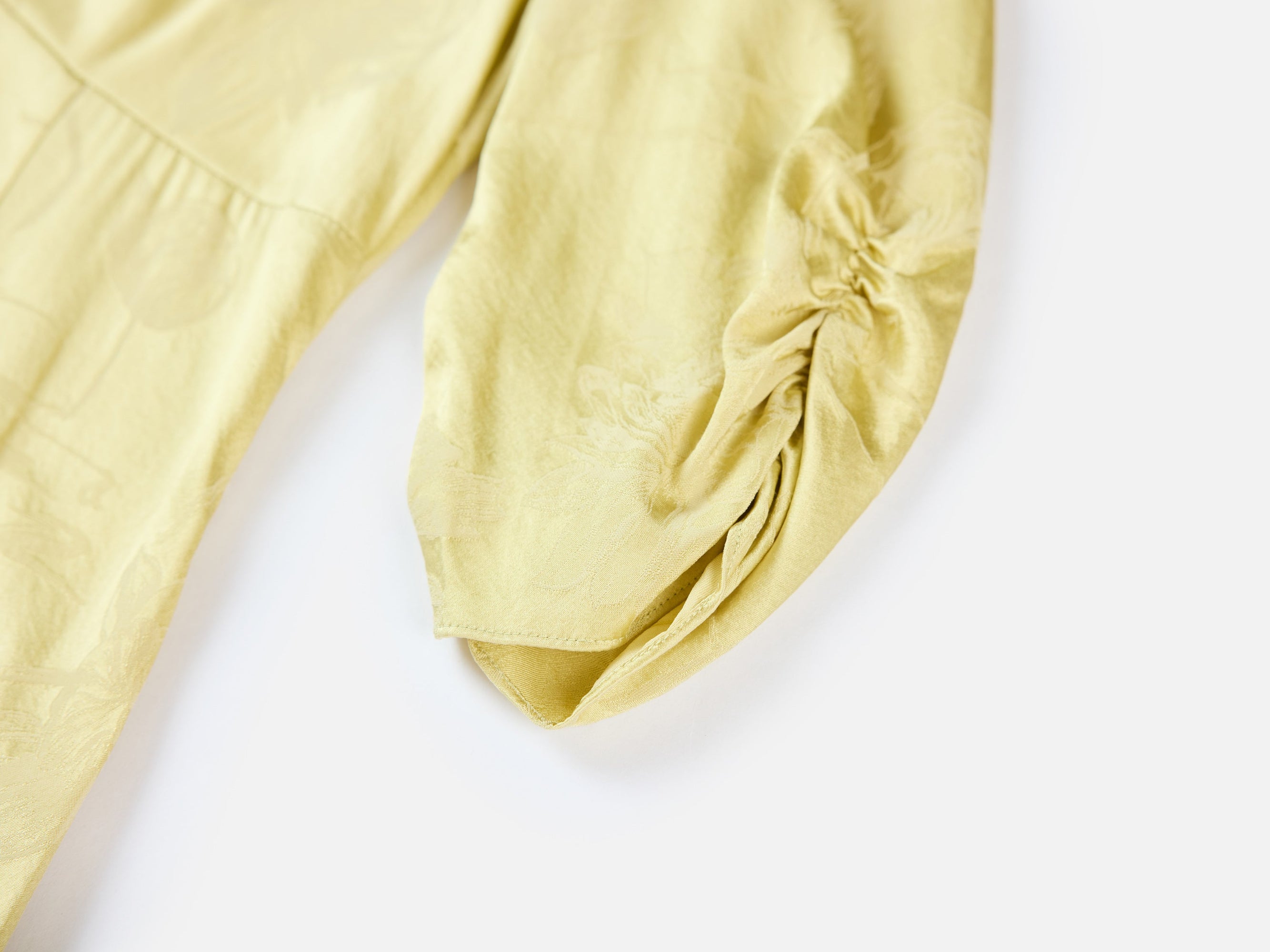 Satin Midi Dress | Yellow