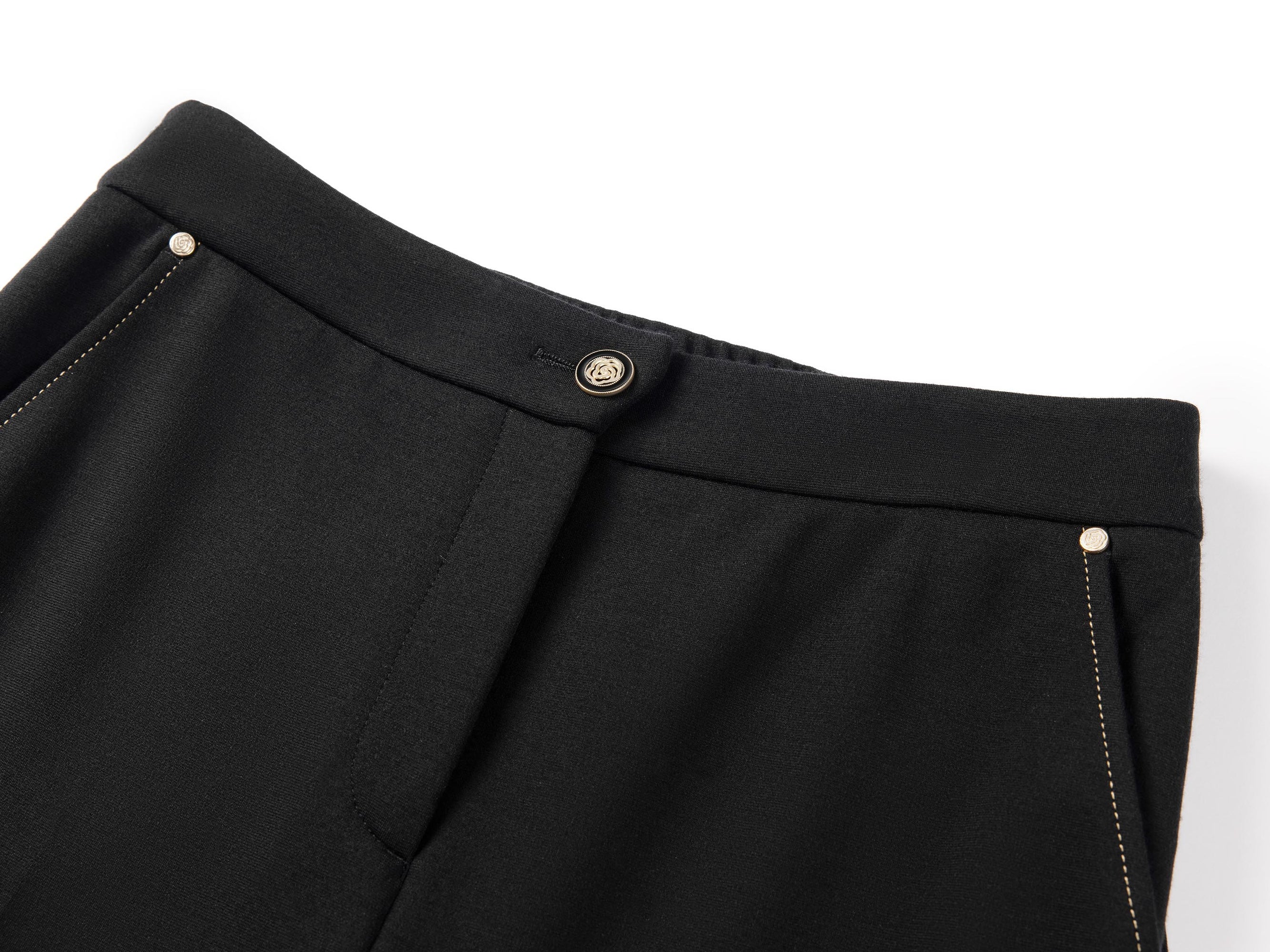Straight Leg Trouser | Black