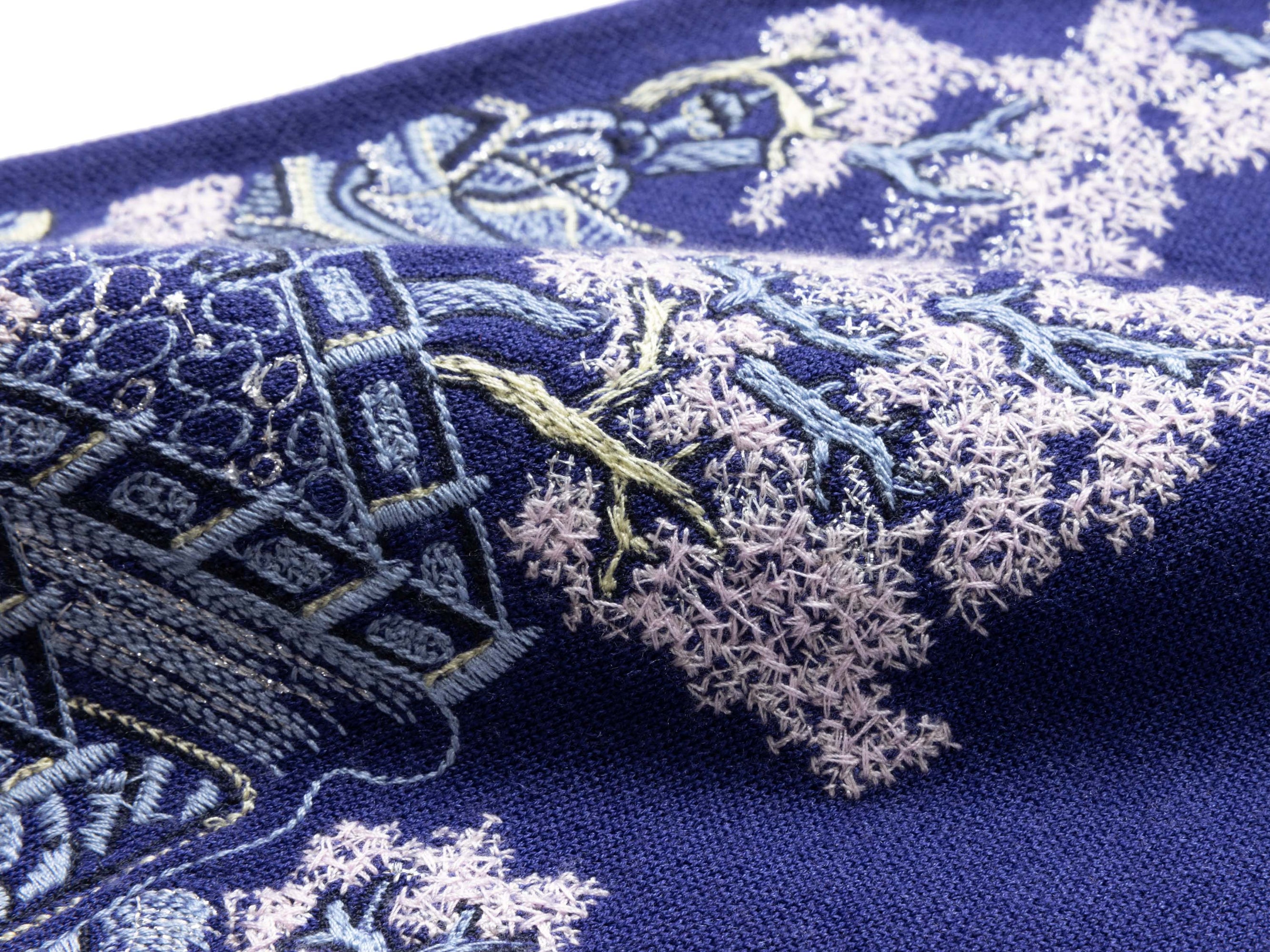 Embroidered Cardigan | Purple