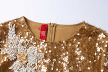 Chinese-style Loose Fit Dress | Golden