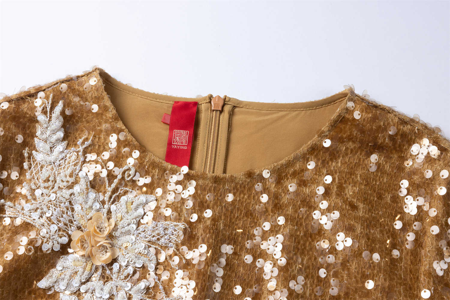 Chinese-style Loose Fit Dress | Golden