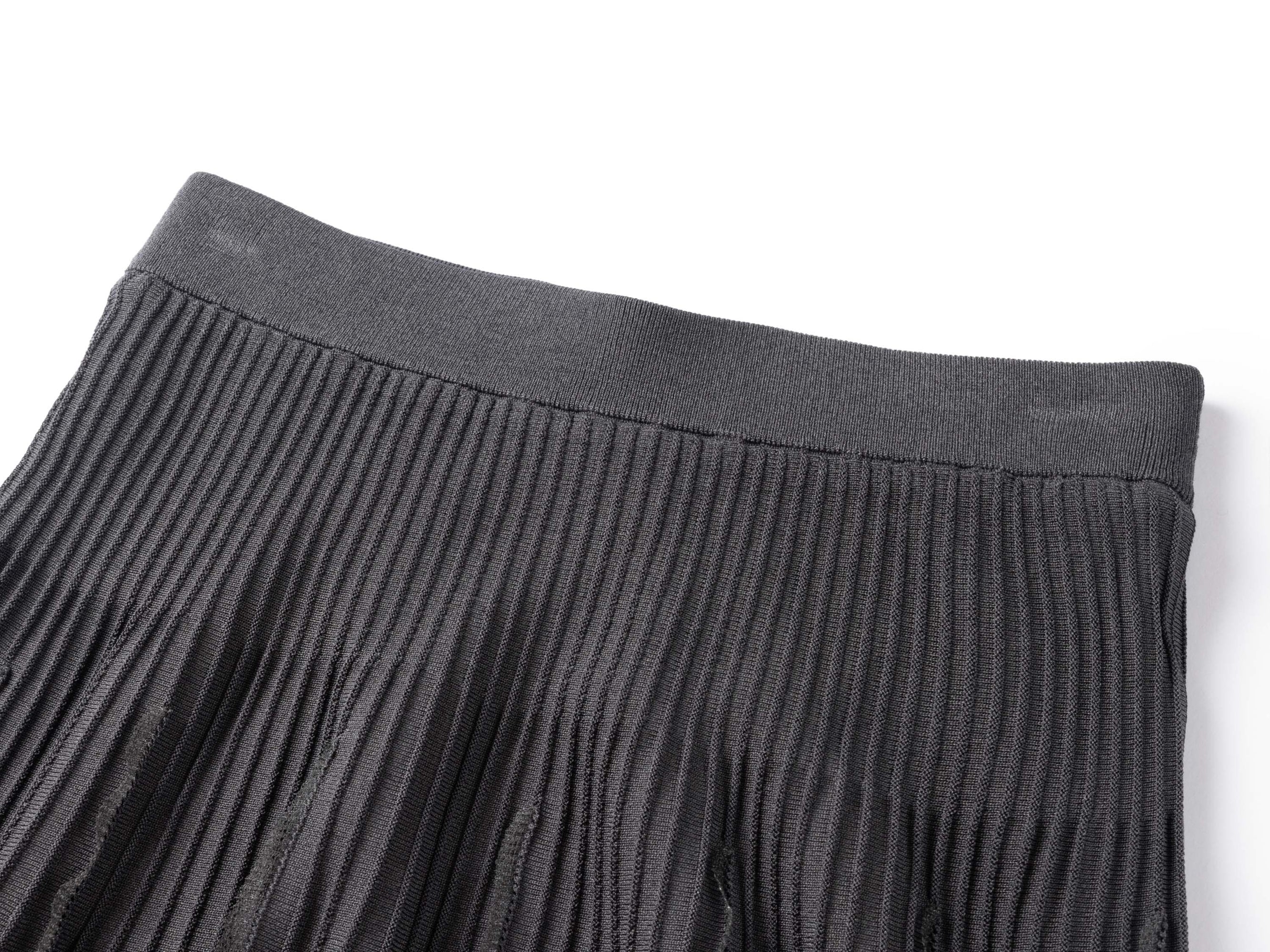Eyelash Lace Mini Skirt | Grey