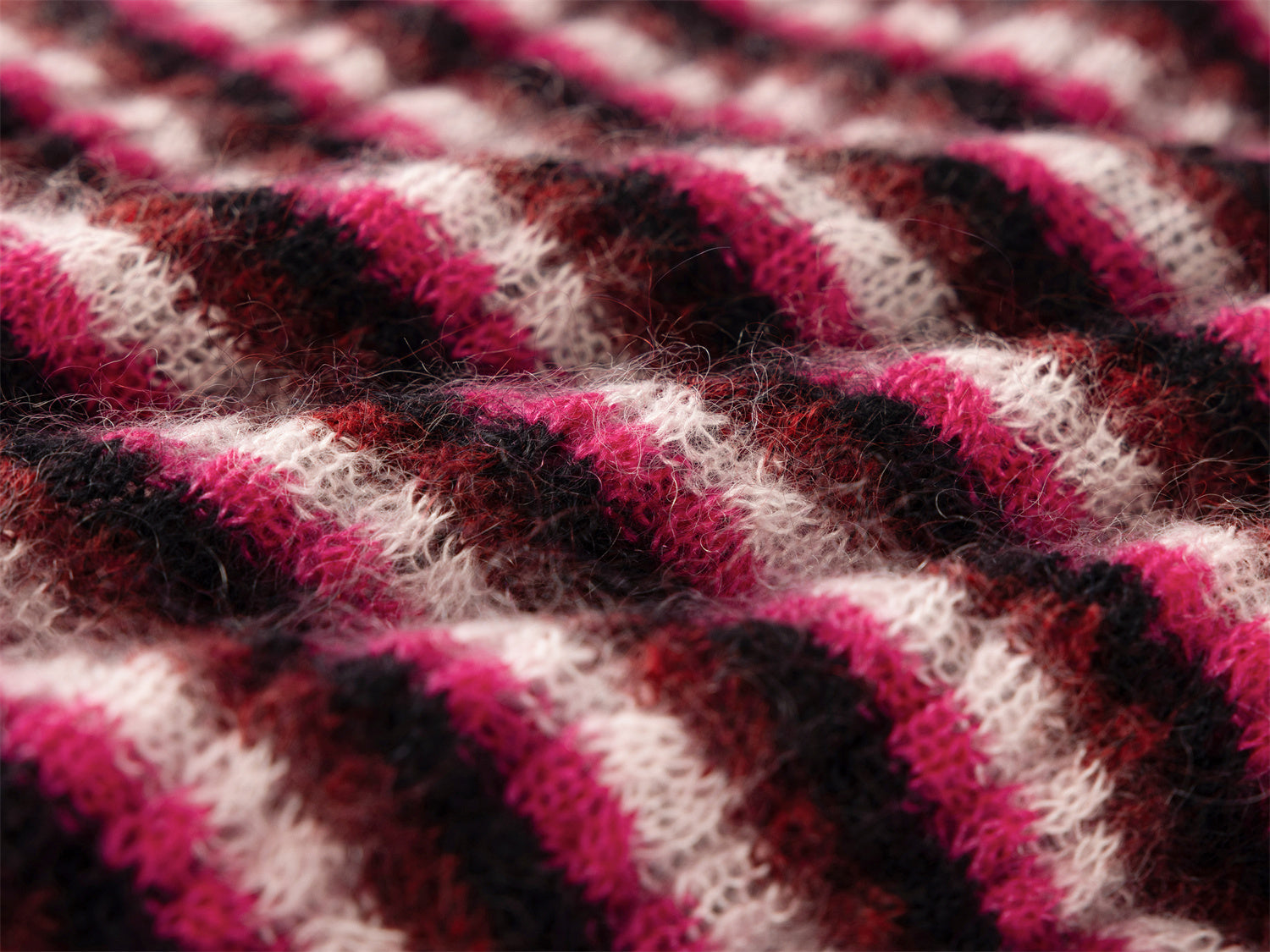 Mohair Knit Cardigan | Pink