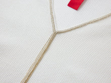 3/4 Sleeve V-Neck Blouse | White