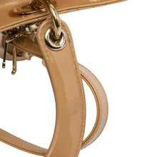 Dior | Pre-Owned Large Patent Cannage Lady | Brown/Beige