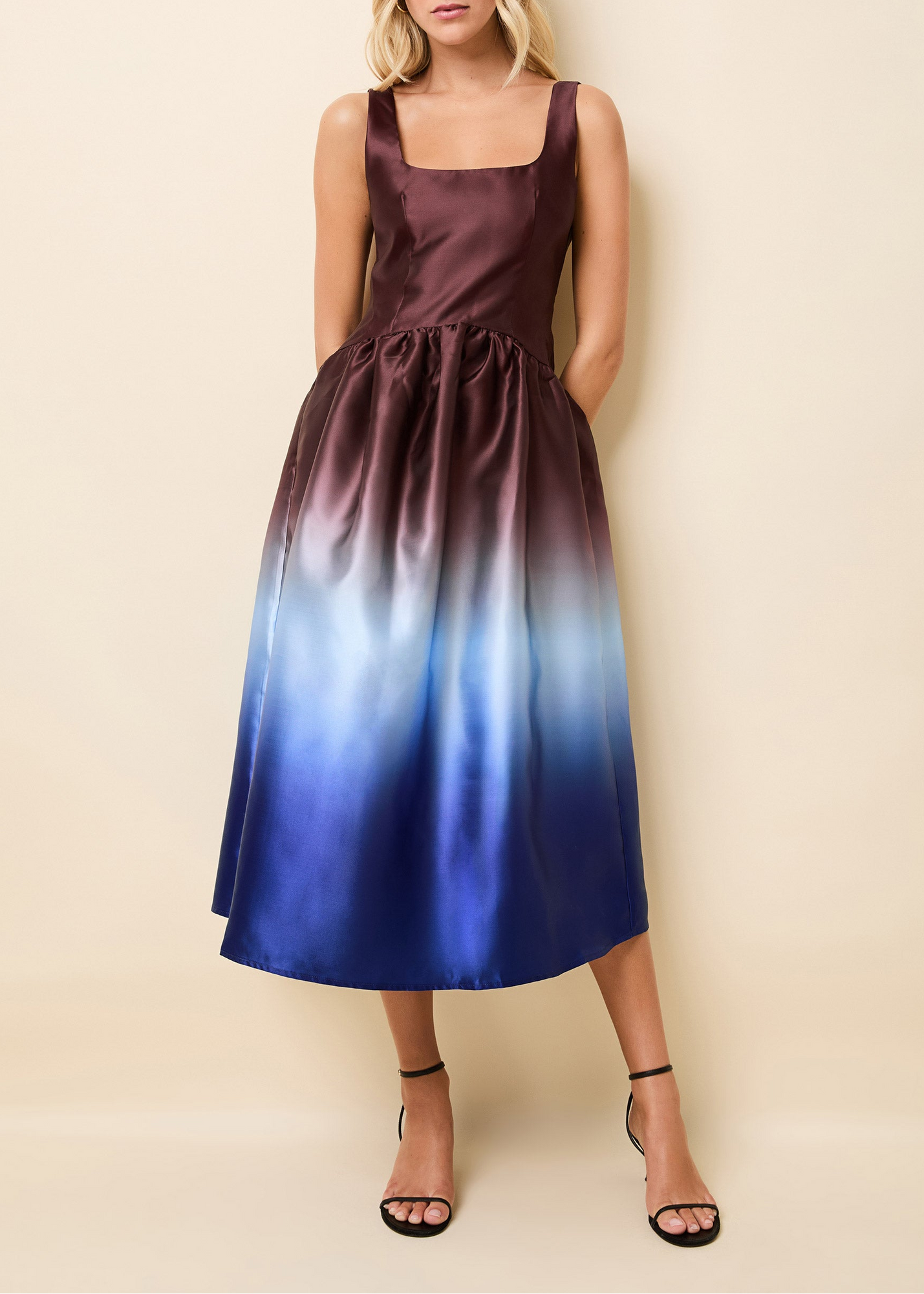 Womens | Gianna Dress | Ombre Twilight/Raisin Brown
