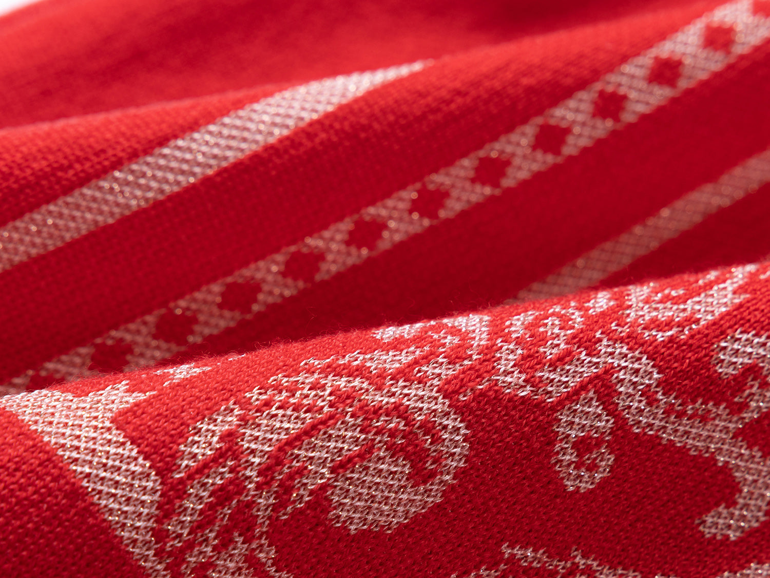 Embossed Knit Vest | Red