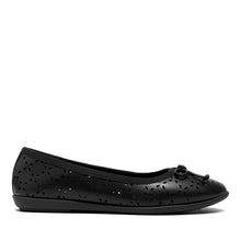 Beyla Casual Flat | Black Faux Nappa