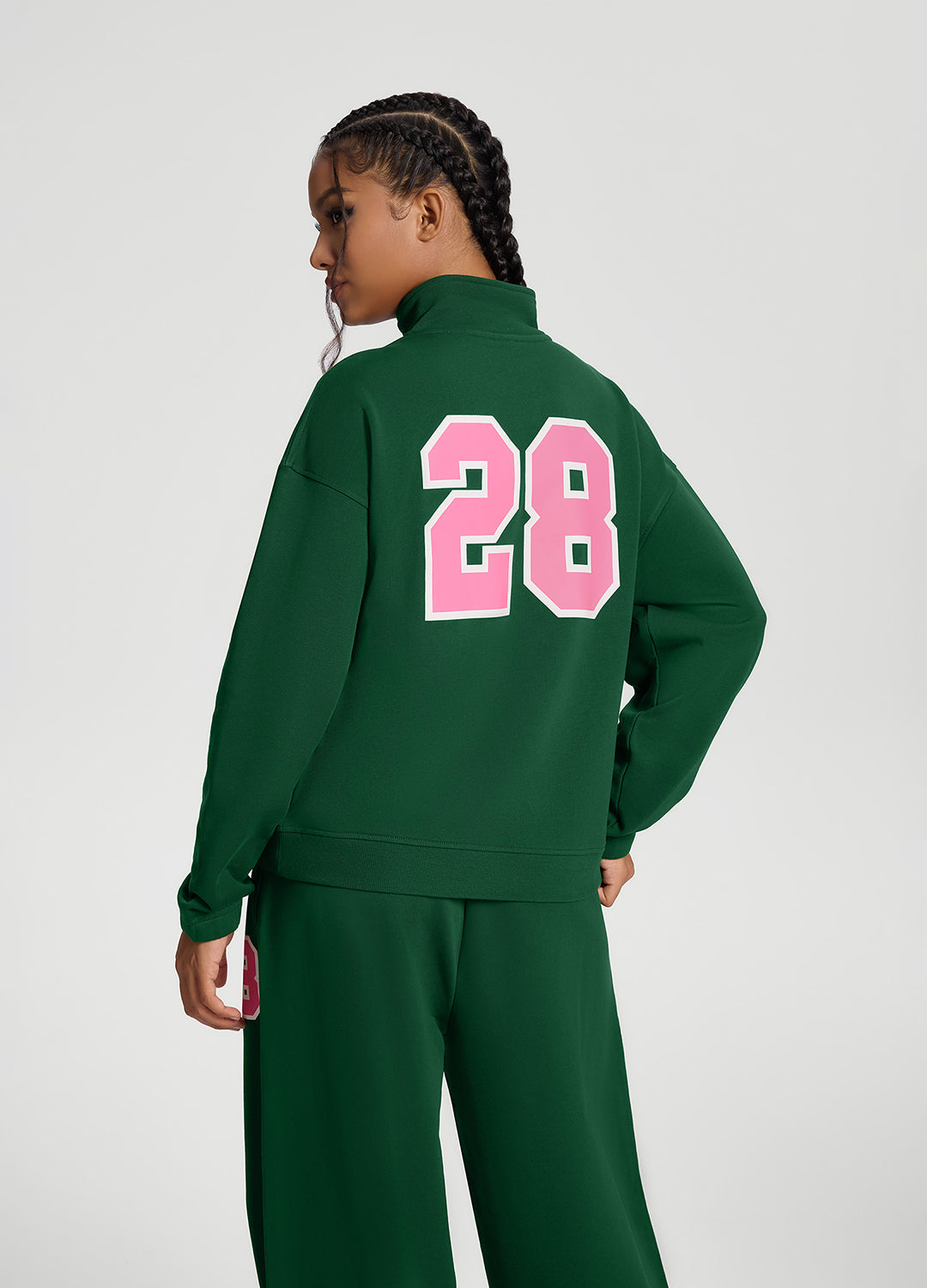 Better League Zip Sweatshirt | Urban Green