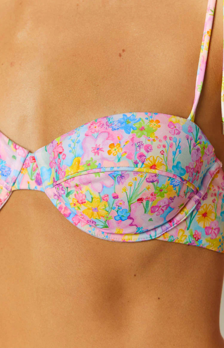 9.0 Swim Bianca Bikini Top | Painted Floral