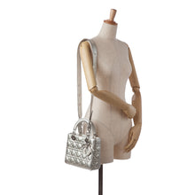 Dior | Pre-Owned Small Metallic Grained Calfskin Cannage My ABCLady - I | Silver