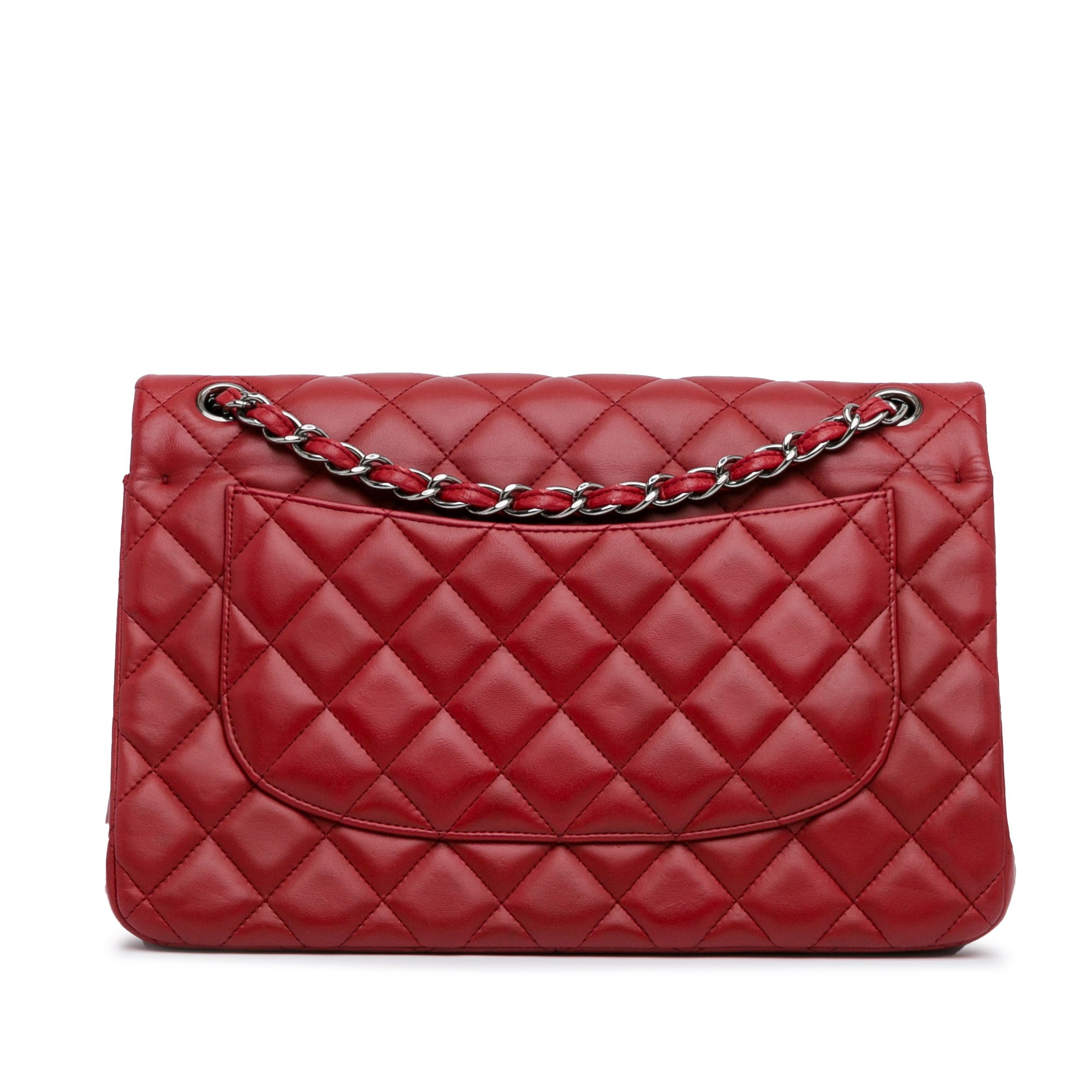 Chanel | Pre-Owned Jumbo Classic Lambskin Double Flap - III | Red