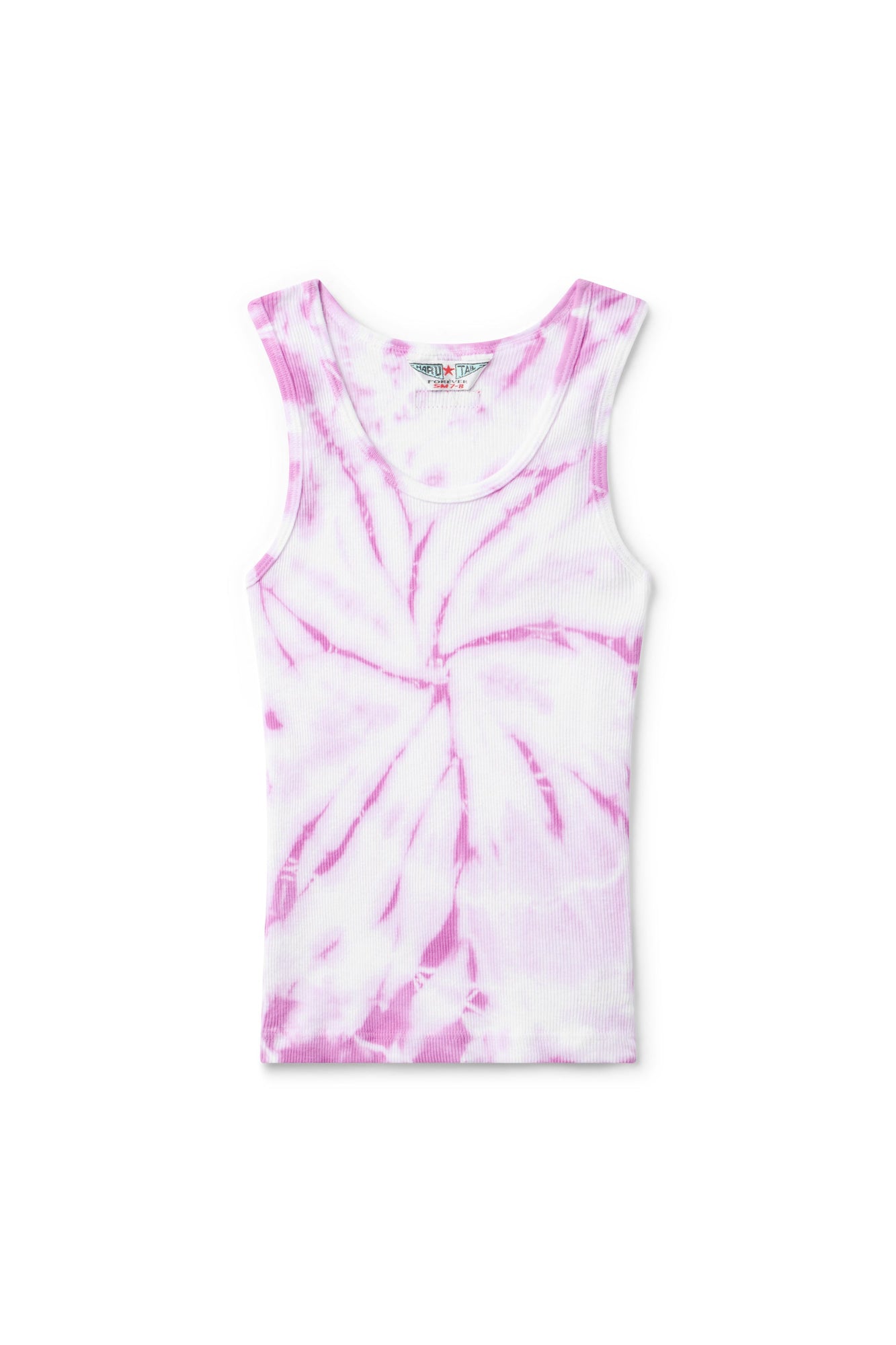 Kids | Kids Basic Fitted Ribbed Tank | Spiral Violet