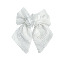 Girl | Blanca Cotton Hair Bow | White