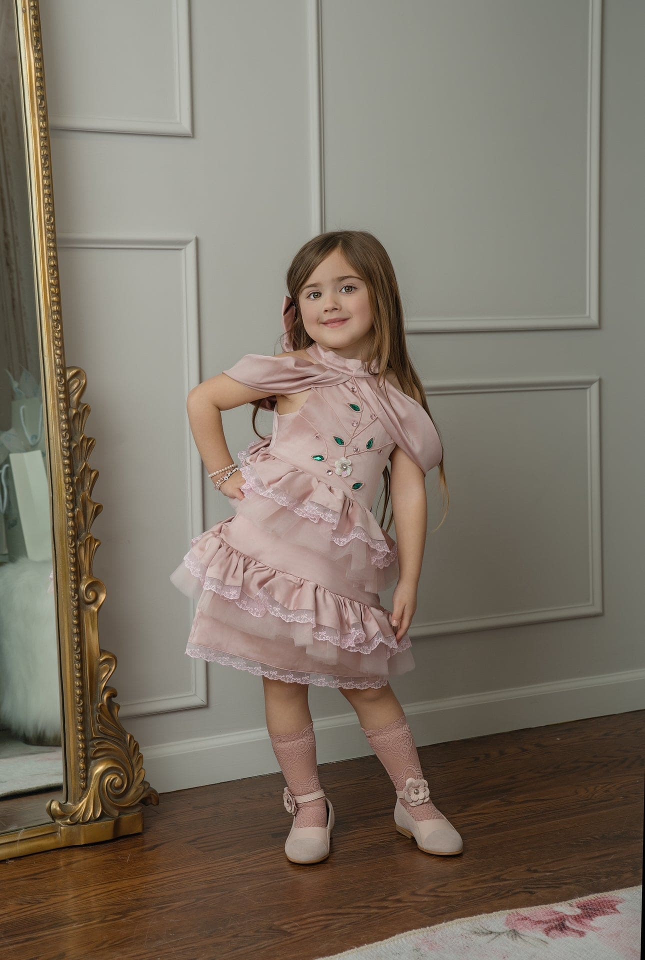 Girl | Satin Ballerina Dress | Pink