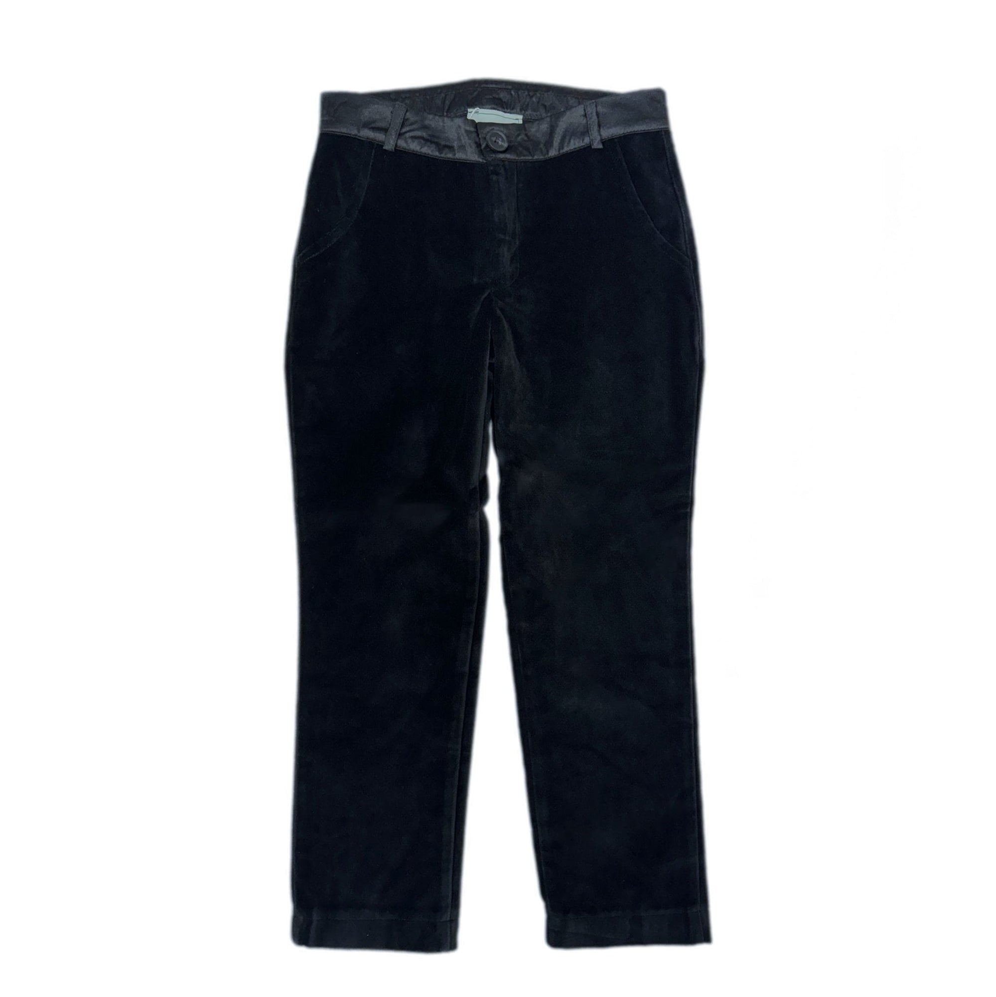 Boy | Charlie Velour Boys' Tuxedo Pants | Black
