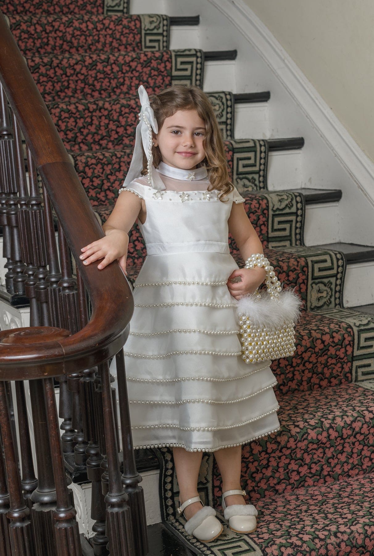 Girl | Pearl Ceremony Dress | White
