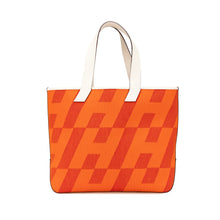 Hermes | Pre-Owned Toile H and Swift Cabas H en Biais 40 | Orange