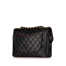 Chanel | Pre-Owned CC Bicolor Quilted Lambskin Single Flap | Black