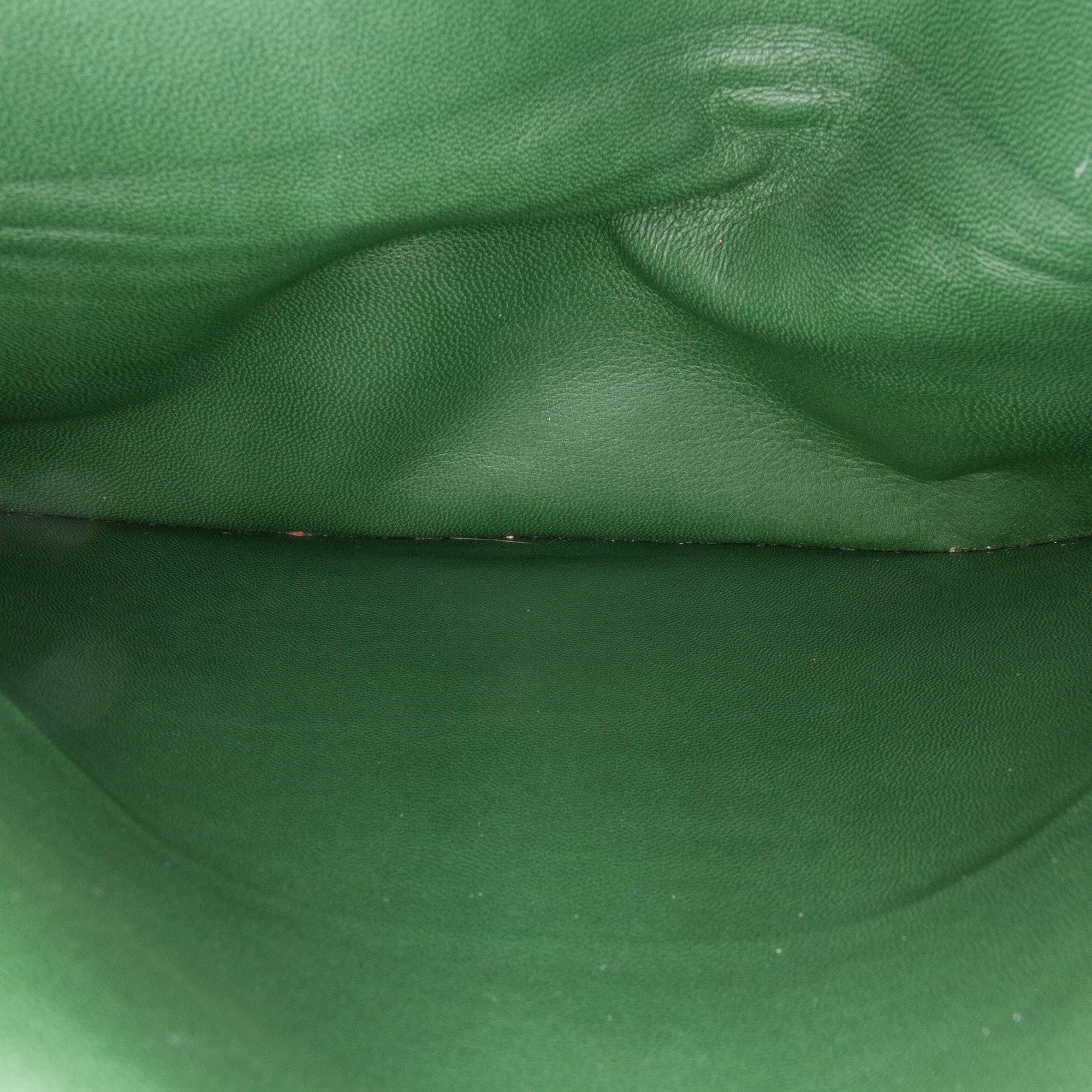 Chanel | Pre-Owned Jumbo Classic Patent Double Flap | Green/Olive Green