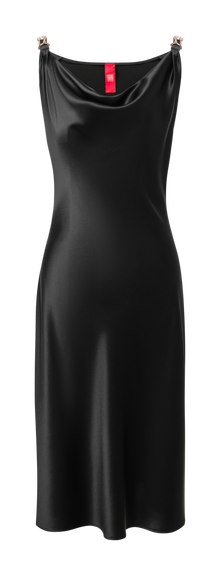 Acetate Sling Dress | Black