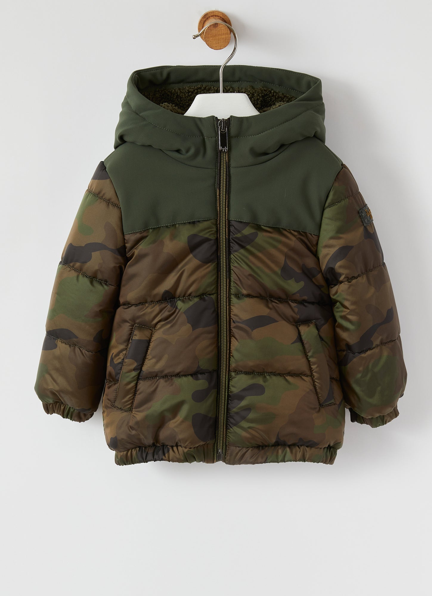 Eco-Down Camouflage Jacket | Verde Mimetico