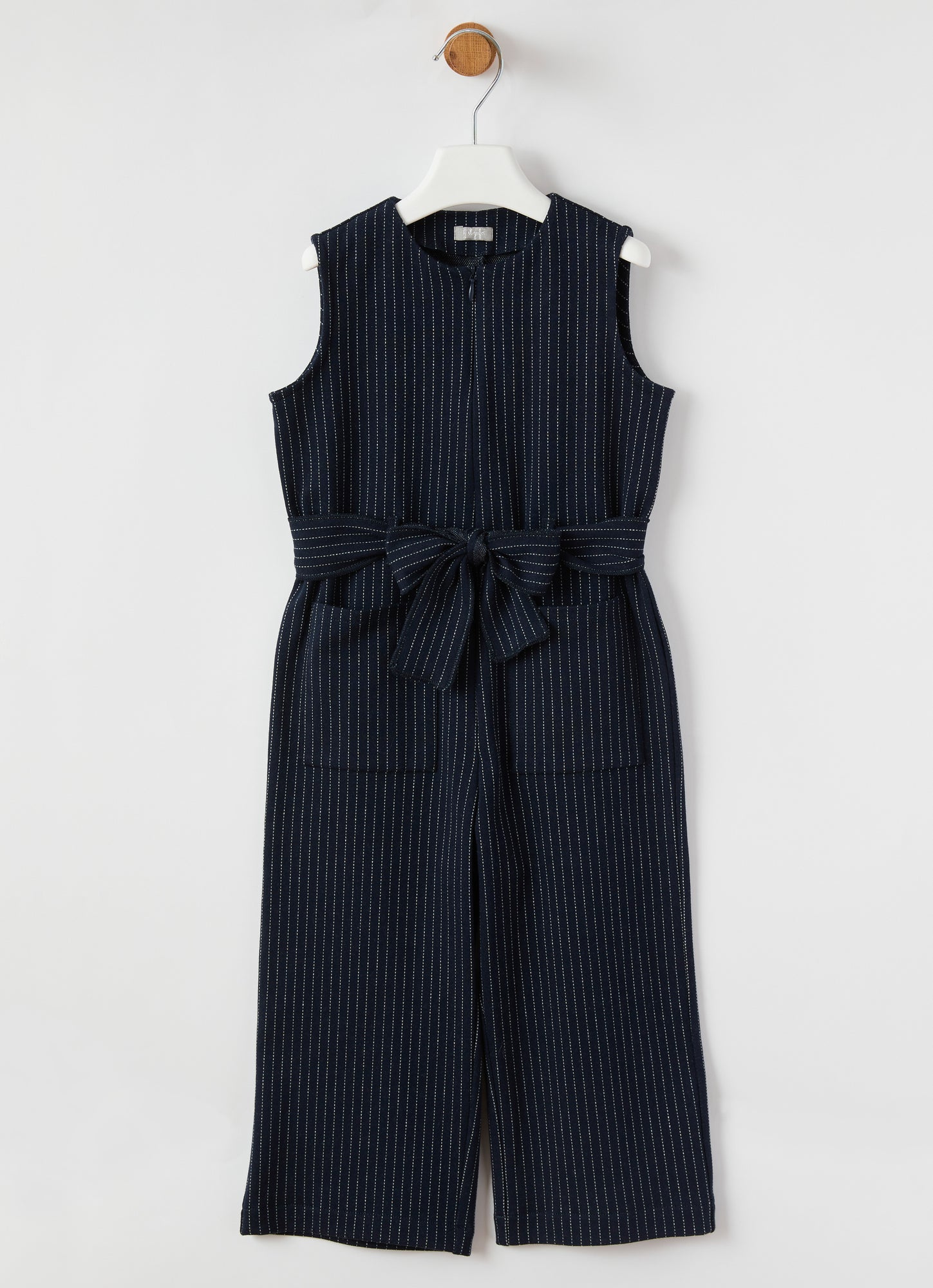 Pinstripe Jersey Onesie | Blue