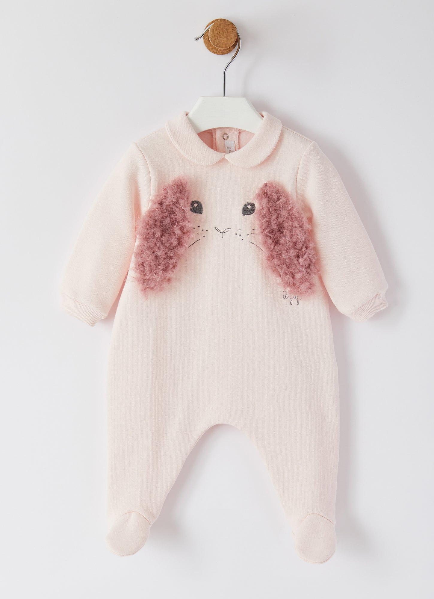 Fleece Onesie with Bunny | Rosa/Rosa Erica