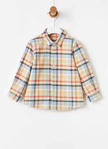 Check Regular Fit Shirt | Camel