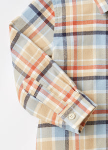 Check Regular Fit Shirt | Camel