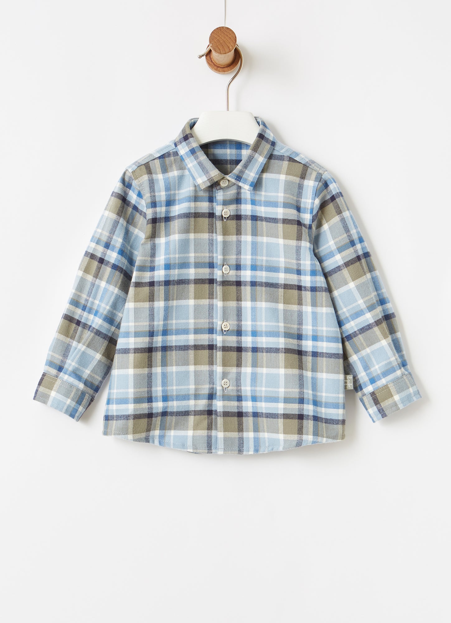 Check Regular Fit Shirt | Powder Blue