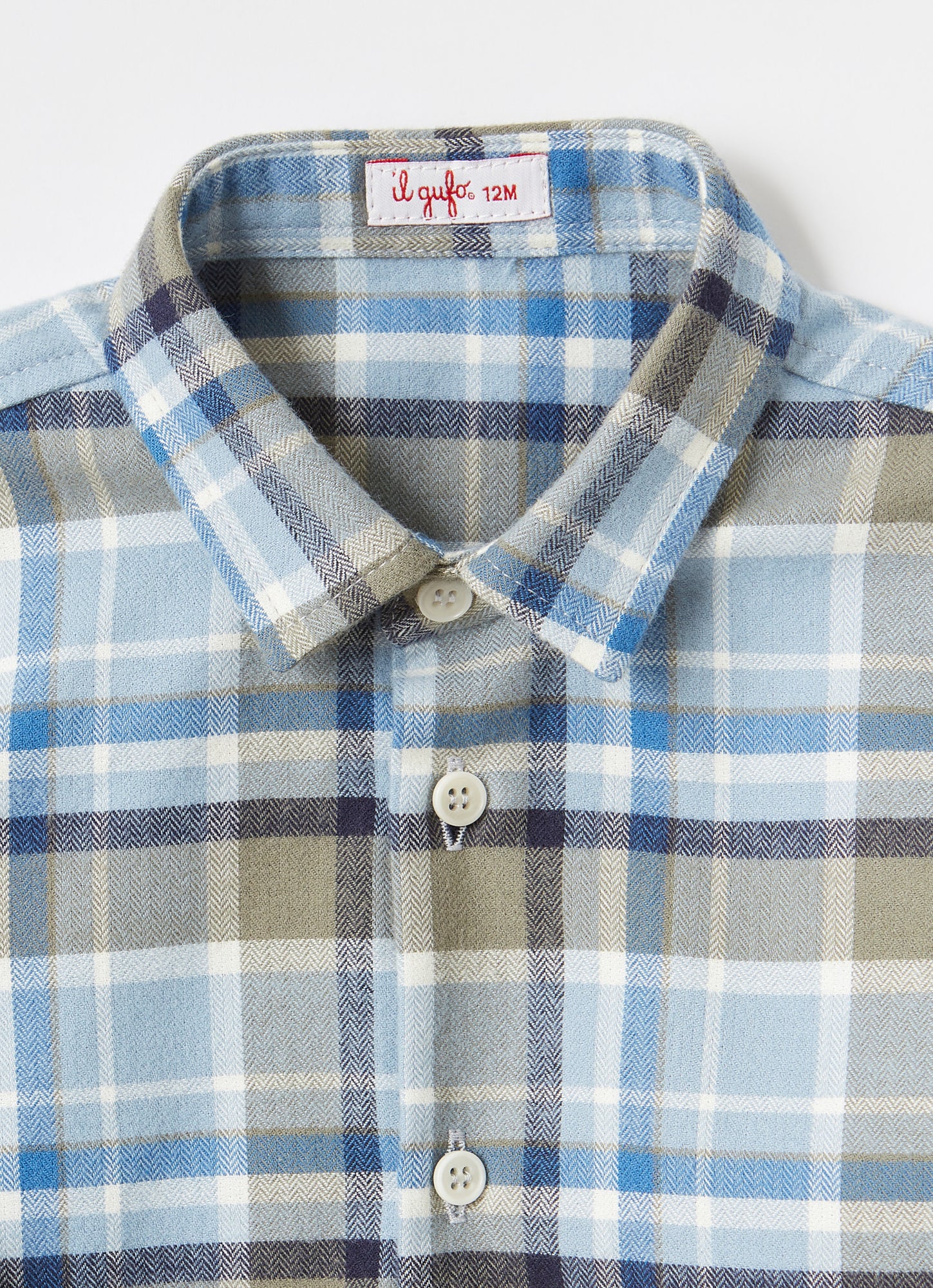 Check Regular Fit Shirt | Powder Blue