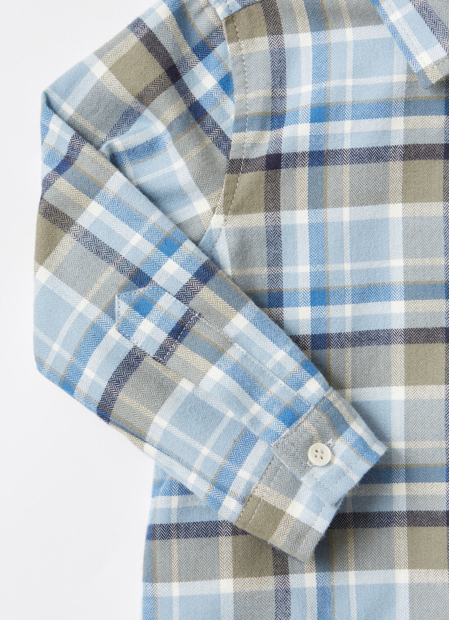 Check Regular Fit Shirt | Powder Blue