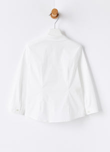 Girls Regular Fit Blouse | White