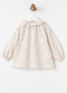 Floral Print Ruffle Collar Blouse | Quartz Pink