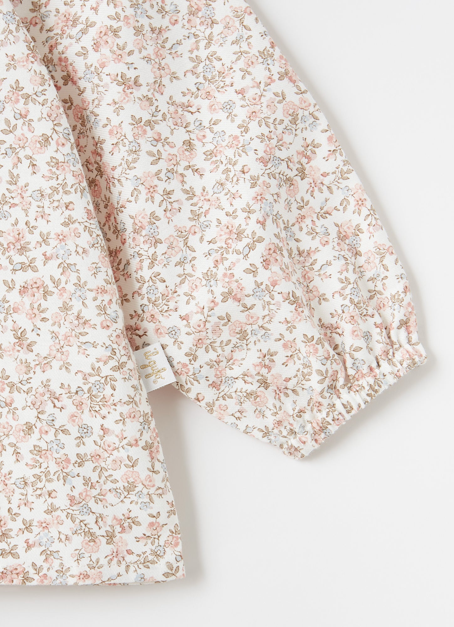 Floral Print Ruffle Collar Blouse | Quartz Pink