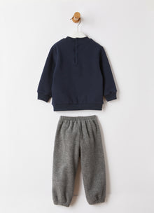 Penguin Two-Piece Set | Blue/Grigio Scuro